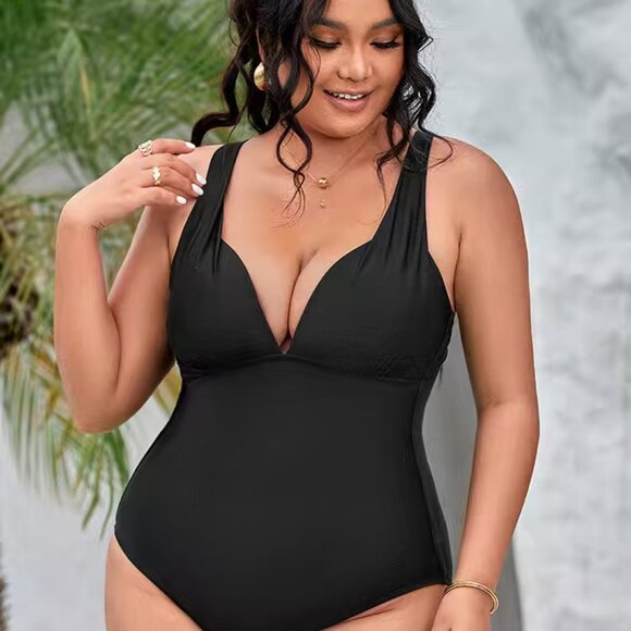 Cupshe Summer of Love One Piece Swimsuit | Size 2X | NWT | Tummy Control - Picture 5 of 5